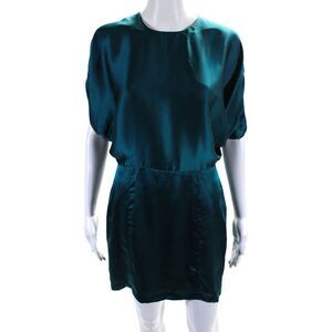 Wren | Dresses | Wren Womens Short Sleeved Batwing Short Blouson Dress  Turquoise Blue Size S | Poshmark
